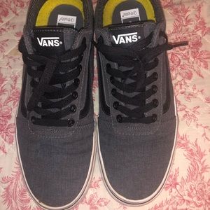 Grey and Black Vans